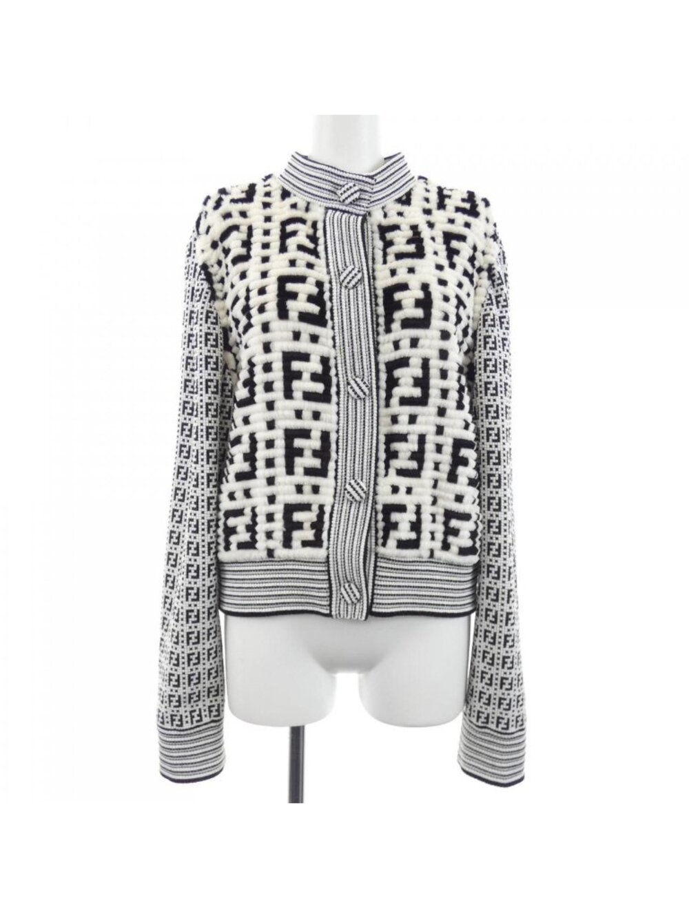 Fendi Afnj Cardigan White